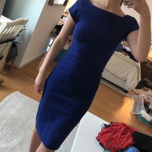 Zara Royal blue fitted dress, size XS